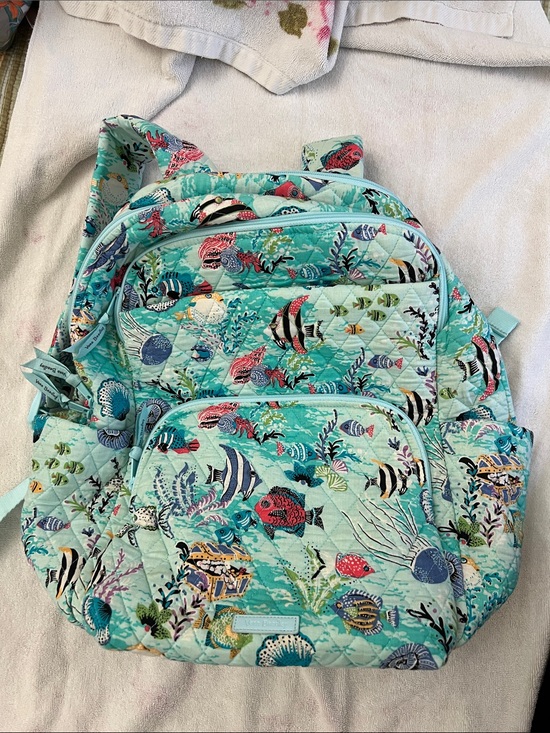Vera Bradley Handbags - NWOT Vera Bradley Cotton Essential Campus Backpack in Antilles Treasure